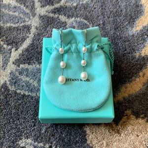 Tiffany Pear Earrings - Sterling Silver